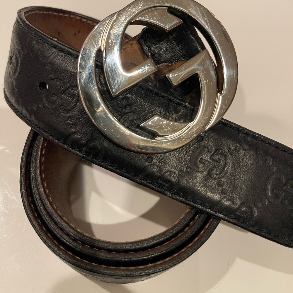 Genuine Gucci leather belt size 95/38